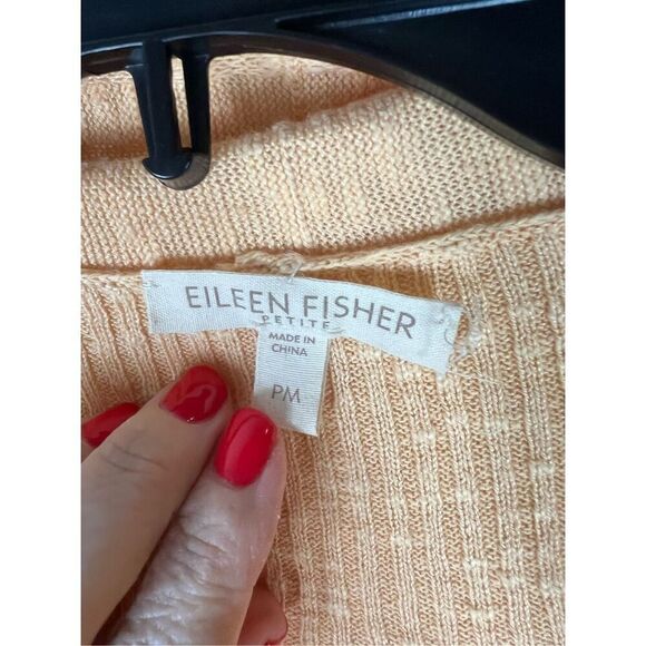 Eileen Fisher Womens Linen Cardigan Size PM - Picture 2 of 4